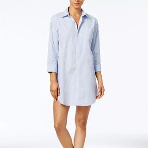 Ralph Lauren striped poplin night shirt